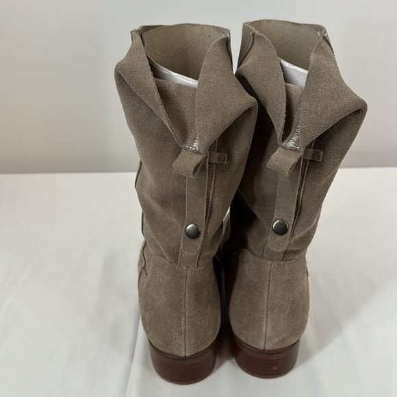 Slouchy suede midi boots - EUC Sole society size 11 grey greige - Picture 3 of 7